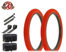 ALTALINE Bicycle 20" x 1.95" Red X-PERFORM (2)TIRES, TUBES, STRIPS & LEVERs