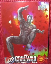 2016 UPPER DECK CAPTAIN AMERICA CIVIL WAR #CW29 CHADWICK BOSEMAN RED FOIL NM-MT+