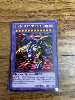 five below yugioh cards Yu-Gi-Oh! - Five-Headed Dragon (LC03-EN004) also utilized by Chazz in Yu Rarity Collection 5 full set