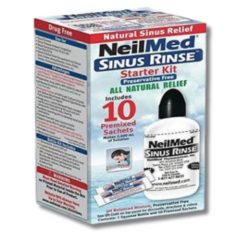 NeilMed Sinus Rinse Kit & Saline Spray – Complete Nasal Care for Sinus Relief - Picture 12 of 14