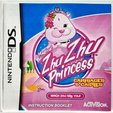 Manual Only Magical Zhu Zhu Princess Carriages Castles Nintendo DS Authentic