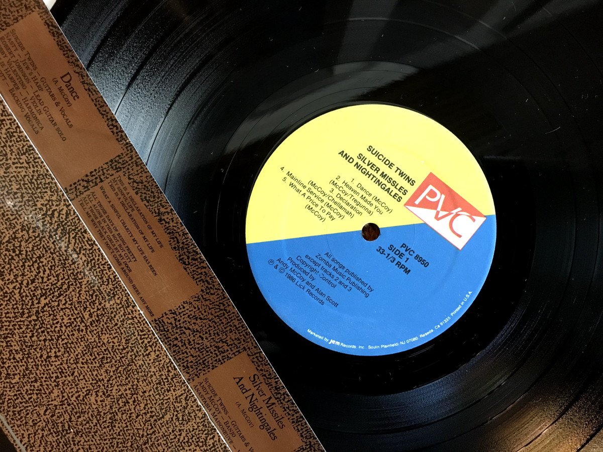 THE SUICIDE TWINS SILVER MISSLES & Nightingales LP 1986 GLAM