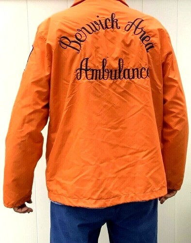 Vtg 70s EMT Jacket Ambulance \