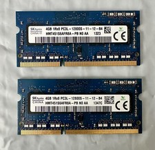 Lot Of 2 SK Hynix 4GB SODIMM Laptop RAM 1Rx8 PC3L-12800S HMT451S6AFR8A-PB