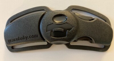 BRAND NEW Graco Milestone Car Seat Chest Clip Harness Buckle Replacement Black
