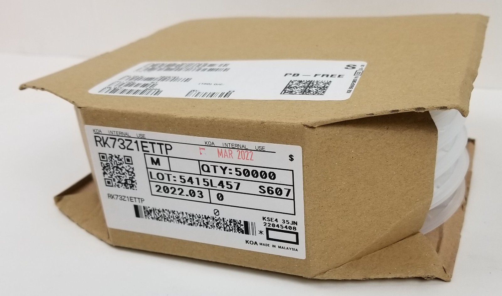 50K KOA Speer RK73Z1ETTP Resistor ZEROohms Jumper 0402 1/16W 1 SMD SMT