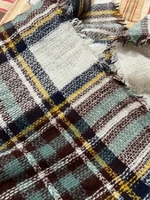 Blanket Scarf - Beautiful Plaid - Acrylic - large square 56" x 56"