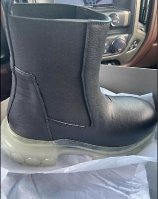 RICK OWENS BEATLE BOZO TRACTOR LEATHER BOOTS