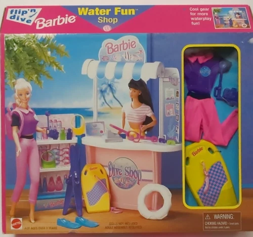 Vtg Barbie Water Fun Dive Shop Playset 1997 Mattel NIB
