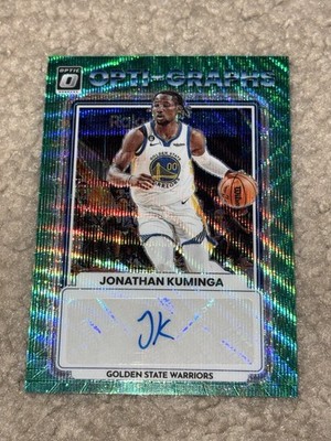 2022-23 Donruss Optic Jonathan Kuminga Opti-Graphs Green Wave Prizm Auto #OG-JKM