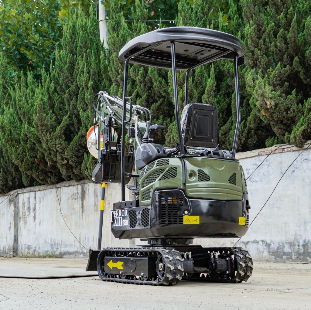 FREE SHIP Mini Excavator 1.3 Ton 22.1hp Mini Digger Crawler Gas HONDA EPA Engine