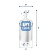 UFI Kraftstofffilter 31.840.00 Filtereinsatz FüR VW Skoda Seat Audi KTM Jetta A1
