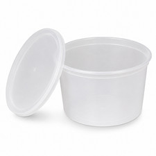 32 oz Plastic Deli Containers with Lids Food Storage Takeout 240 480 960 Sets