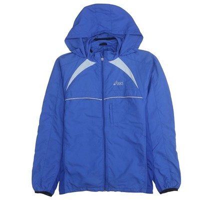 Windbreaker Mantel Herren UK Größe M Asics Blau