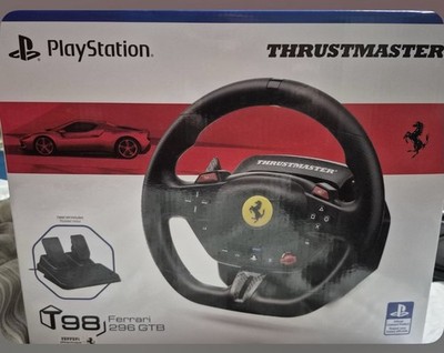 New Thrustmaster T98 Ferrari 296 GTB Racing Wheel Pedal Set Ergonomic for PS5PS4