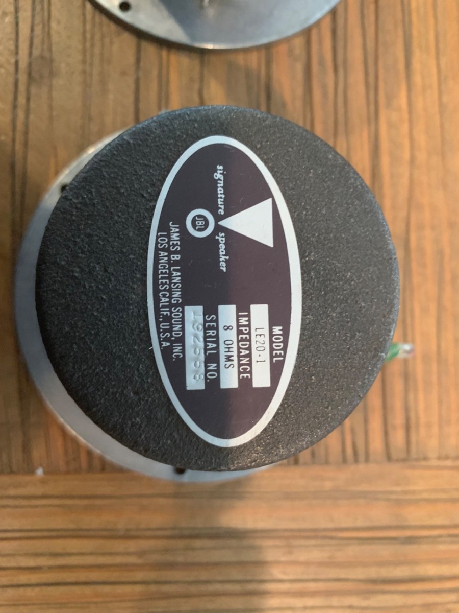 JBL LE20-1 Tweeters Pair 100% restored 8ohm | eBay