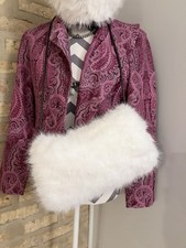 White Faux Fur Childs / Adult Muff Hand Warmer