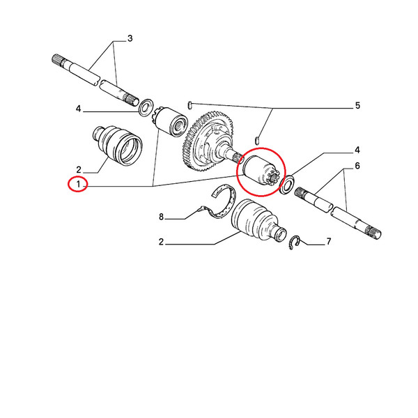 Originale Homokinetikgelenk Hinterachse Fiat Panda Lancia Y10 7794706-image