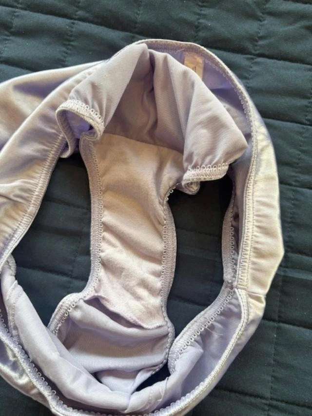 Vintage Victoria's Secret Second Skin Satin Panty XL Lavender Hipster - Image 4 of 4