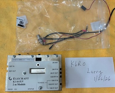 ELECRAFT K3 and K3S  -  K144XV 2 Meter Module and cables.