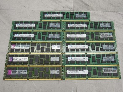 11 LOT - 8GB PC3-10600R DDR3L-1333 ECC Reg Server Memory RAM - MIXED BRANDS!