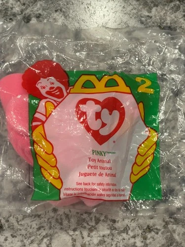 Ty Teenie Beanie Baby "Pinky The Flamingo" Vintage, McDonald's