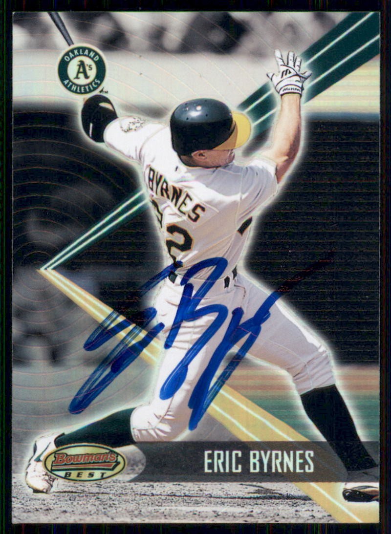 2001 Bowman's Best #146 Eric Byrnes - On Card Auto