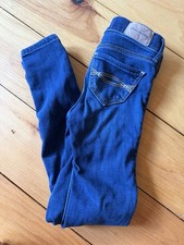 ABERCROMBIE KIDS Girls 8 Dark Blue Skinny Jeans