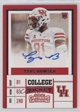 2017 Panini Contenders Draft Picks College Ticket Tyus Bowser #296 Auto 06yt