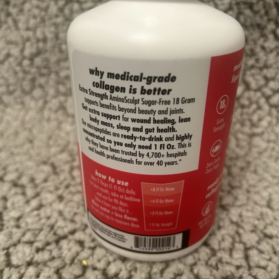 HEALTH DIRECT - Colágeno líquido AminoSculpt - 15 fl oz - cereza ácida Foto 4 de 4