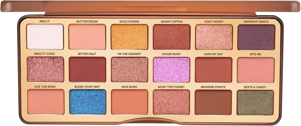 Too Faced Better Than Chocolate Cocoa-Infused Eyeshadow Palette 18 Shades BNIB - Image 3 of 3