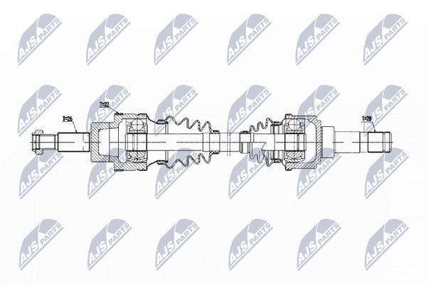 Nty Antriebswelle NPW-JG-006 FüR Jaguar Type 1 X400 Allrad-image