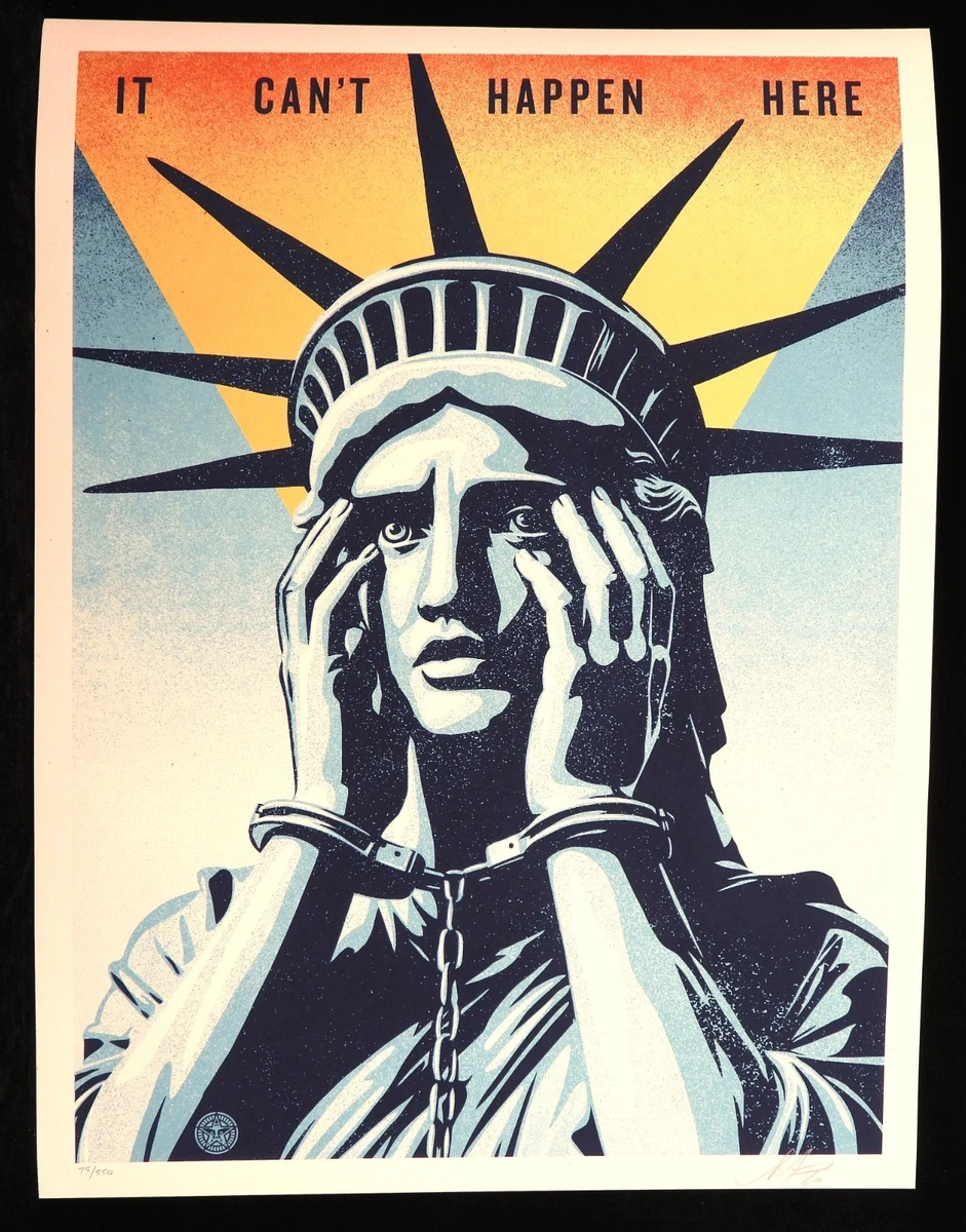 Shepard Fairey Obey – Sérigraphie COURSE VERS LE BAS, Signée Numérotée, 2006