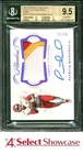 2018 FLAWLESS PATCH AUTOGRAPHS RUBY #70 PATRICK MAHOMES II #/15 BGS 9.5 AUTO 10