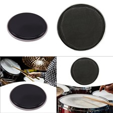 Black Drum Head Skin PVC Wear Resistant for Music Studio Professional