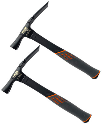 2x Maurerhammer Zimmererhammer 600g Berliner Form Fiberglasstiel HERO Premium