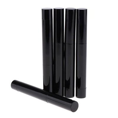 5 Stück schwarze leere Lippenstift Tuben nachfüllbar Lipgloss Balsam Flaschen Behälter