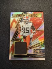 2025 Panini Select Sparks /149 Myles Garret #SPK-MGT Patch Cleveland Browns 