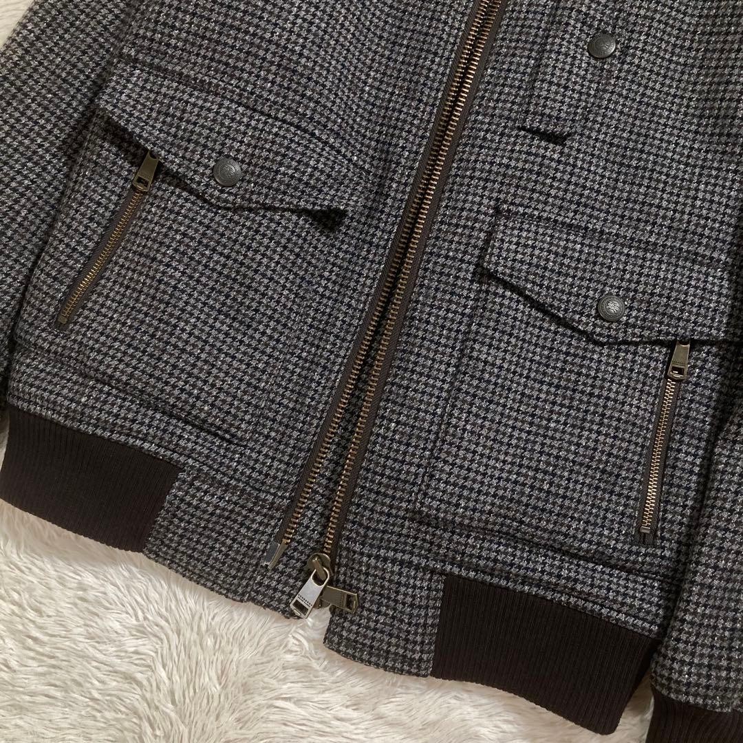 BURBERRY Jacket Boa Houndstooth Pattern Padding - image 6