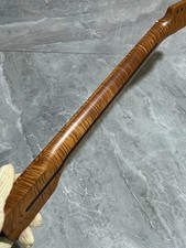 Low price, Left hand 22 fret 25.5inch Roasted flame Maple Electric guitar neck