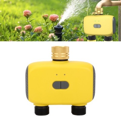WiFi Sprinkler Timer APP Control Programmable 2 Zone Smart BT Hose Timer For SET