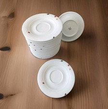 18x Unterteller Untertasse Schönwald Porzellan 6205 Modern Weiß Kaffee