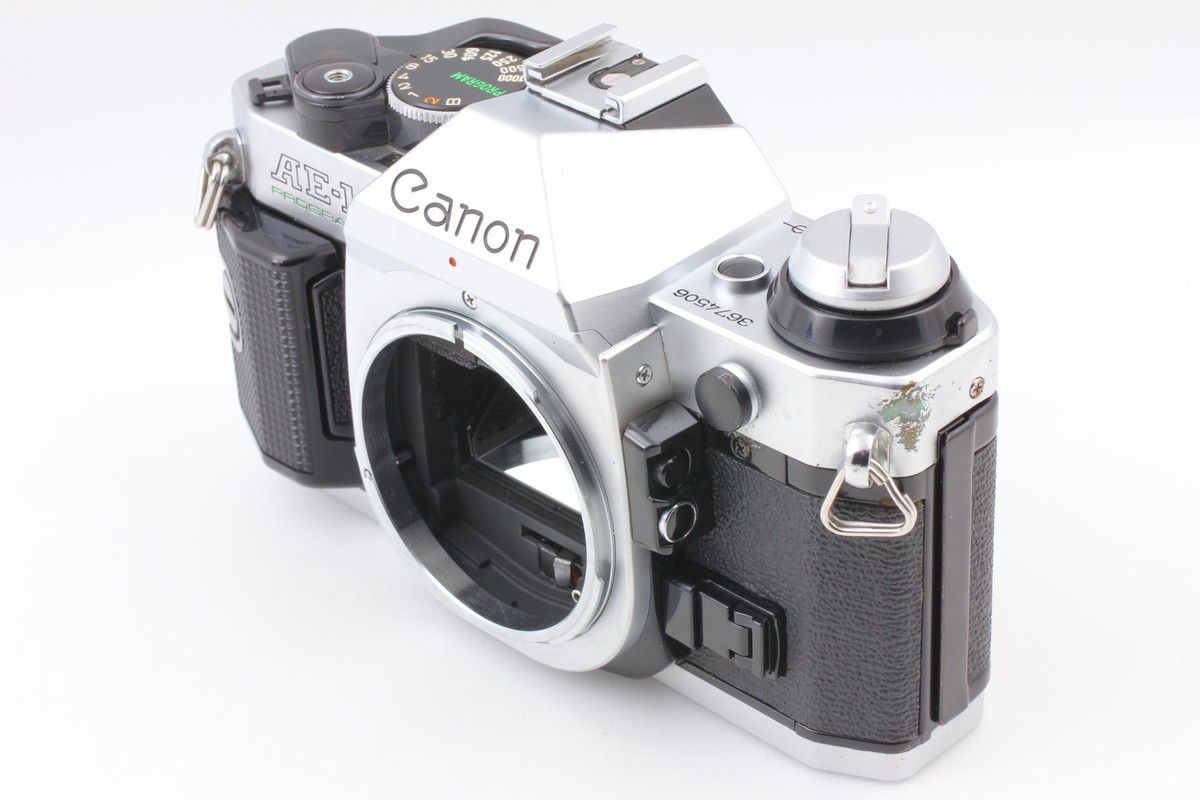 Near MINT* Canon AE-1 Program Film Camera Silver w/ New FD