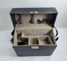 Vintage Camera Case Hard Shoulder Strap Push Button Latch 11x11x5.25 inches