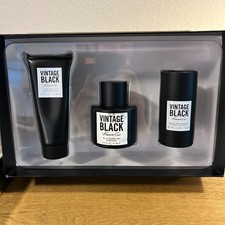 Kenneth Cole Vintage Black 3 Pc Gift Set for Men 3.4oz EDT 3.4oz ASB 2.6oz Deo