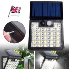 72-LEDS Solar Outdoor Garden Security Lamp Powered PIR Motion Sensor Wall Lights