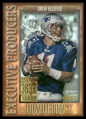 Drew Bledsoe 1999 Donruss Executive Producers Refractor SP /3633 Insert Rare