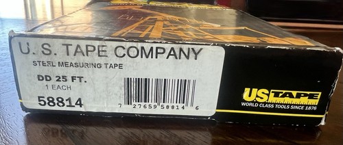 US Tape Company 58814 Steel Measuring Tape Gauge 25’ Line Preowned Unused - Picture 3 of 10