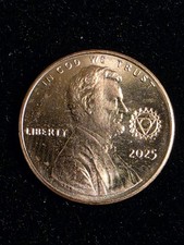 2025 REAL Lincoln Cent Penny Throat Chakra Counterstamp