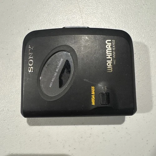 Sony Walkman WM-EX102 Cassette Player Mega Bass AVLS FOR PARTS REPAIR